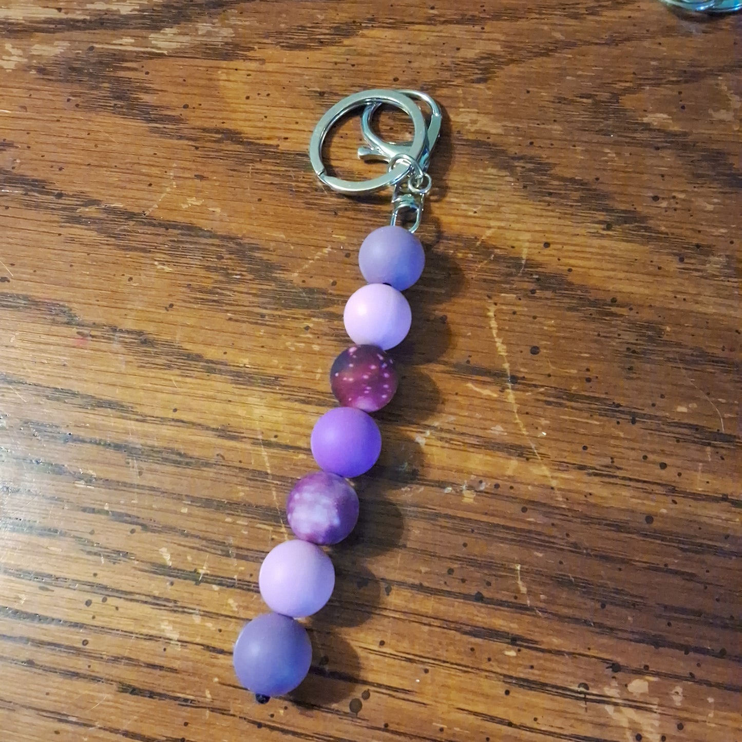 Purple Galaxy Keychain