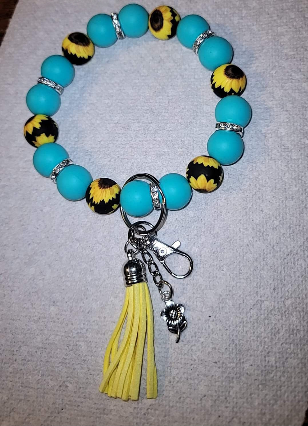 Teal With Sunflowers