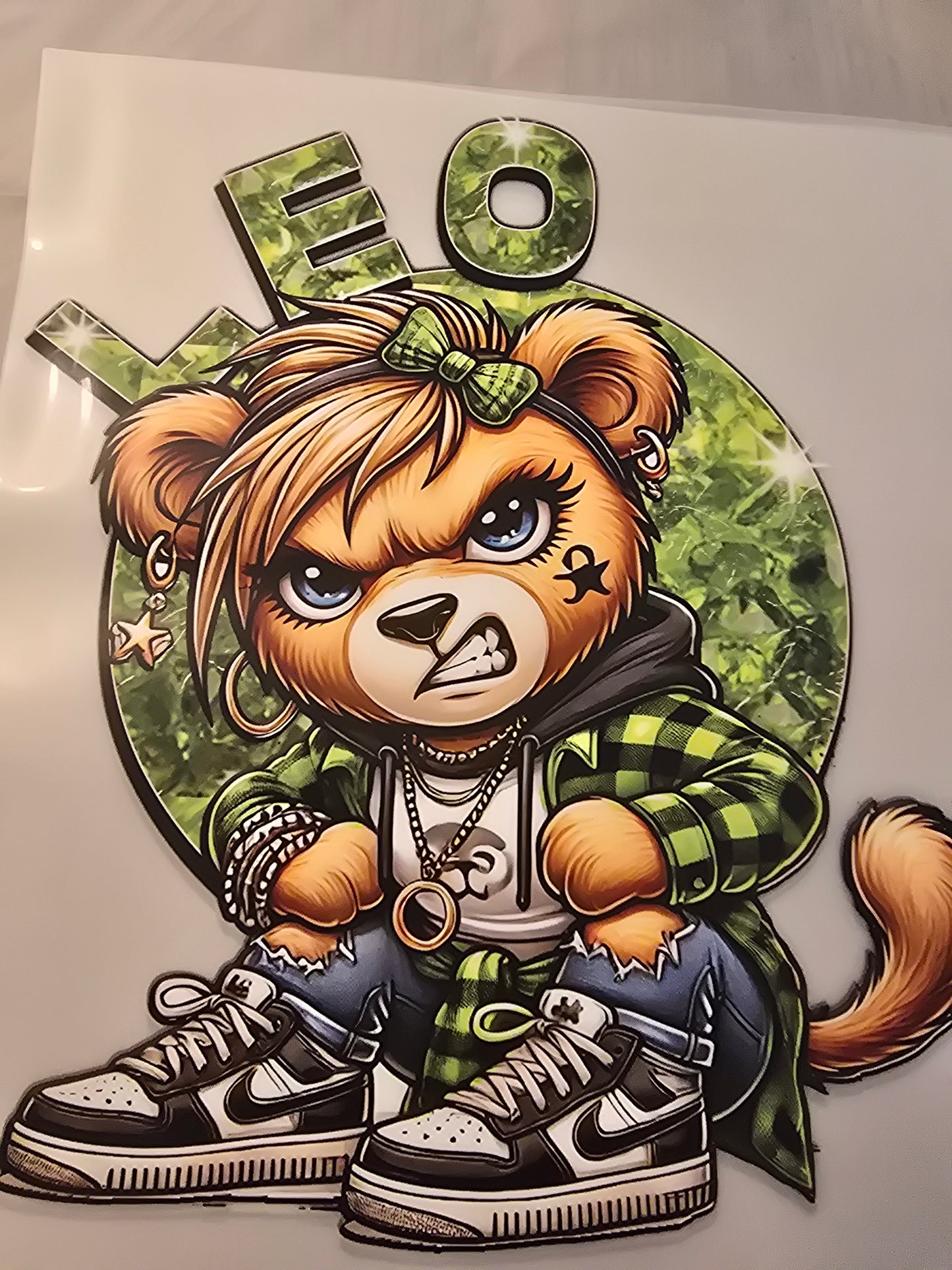 Leo Zodiac Bear Design