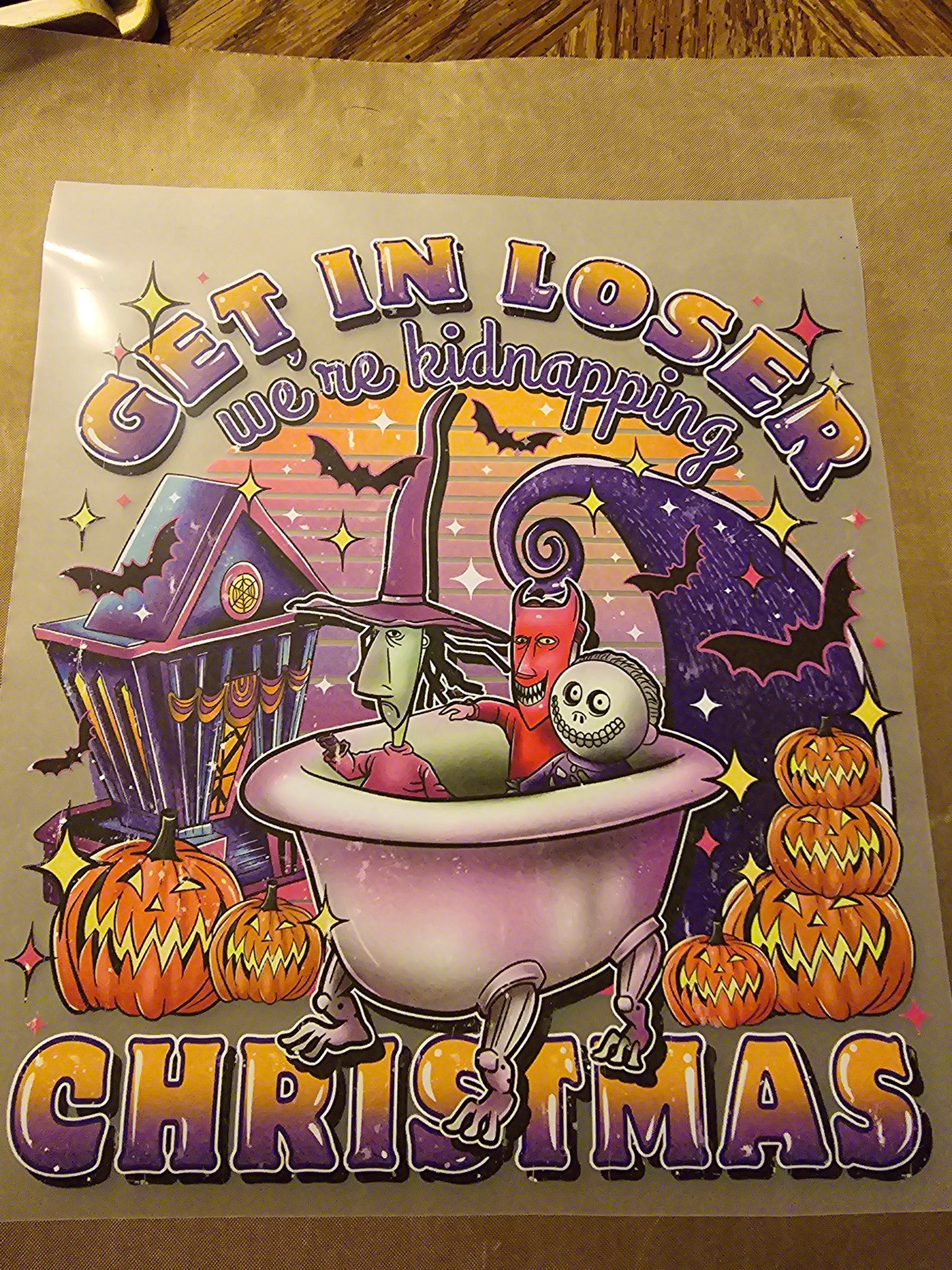 Get in Loser We're Kidnapping Christmas Design