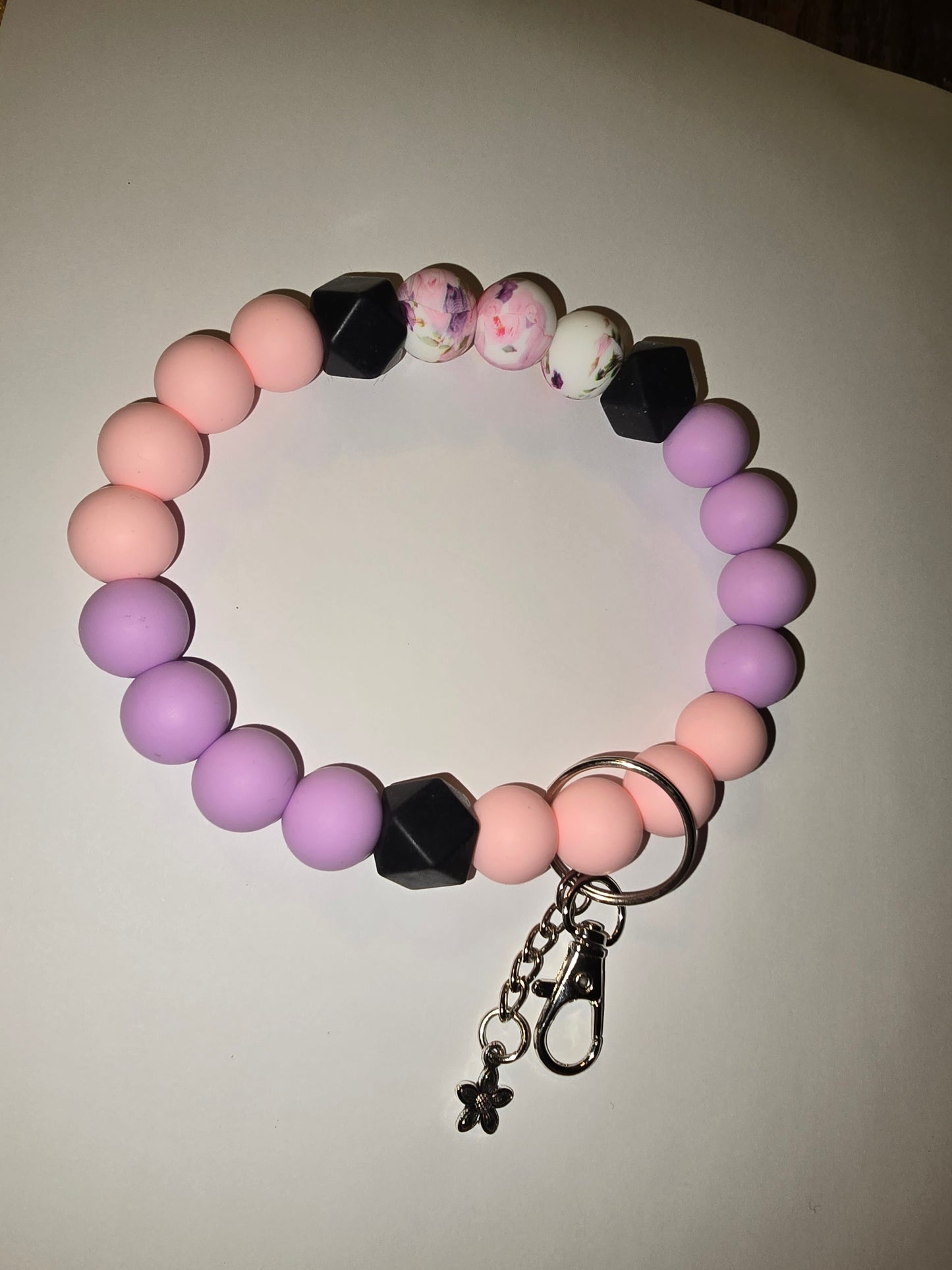 Purple, Light Orange and Black With Flowers