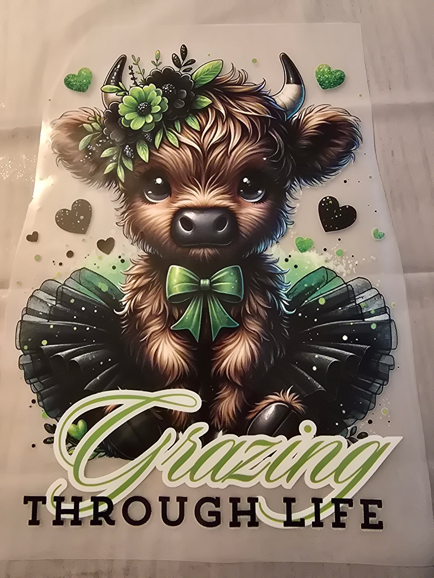 Grazing Through Life Cow Design