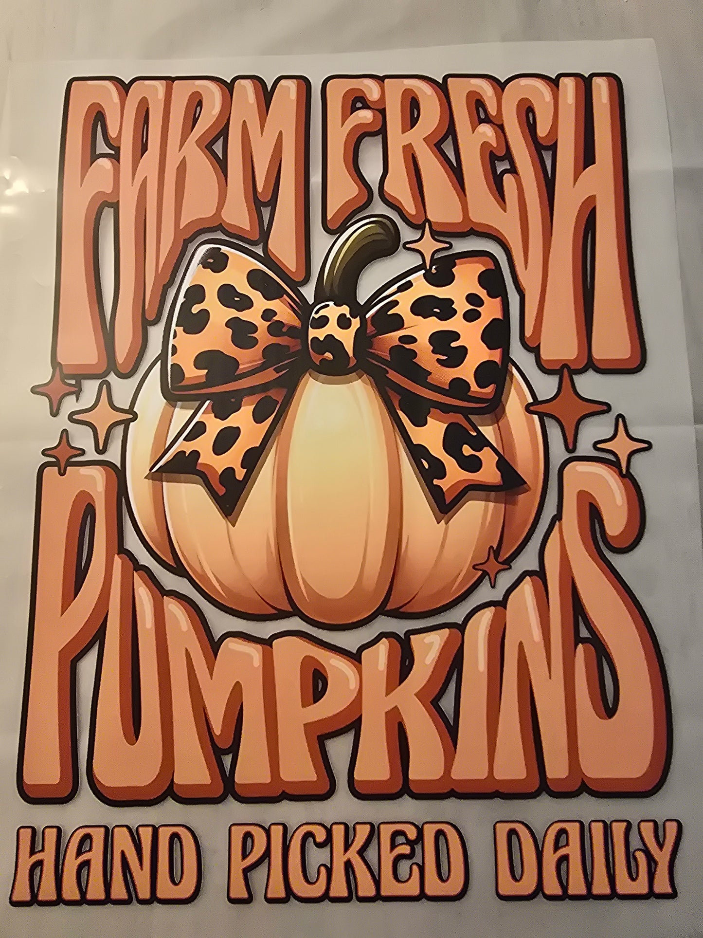 Farm Fresh Pumpkins Hand Picked Daily Design