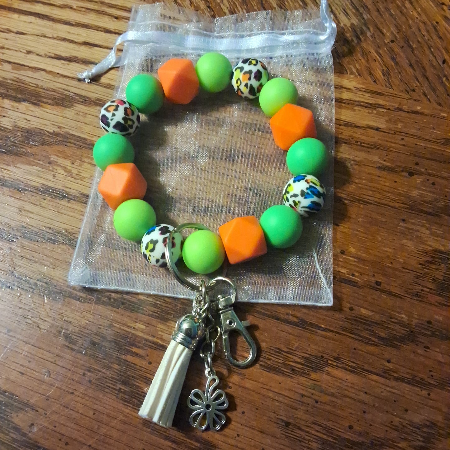 Green and Orange With Colorful Cheetah