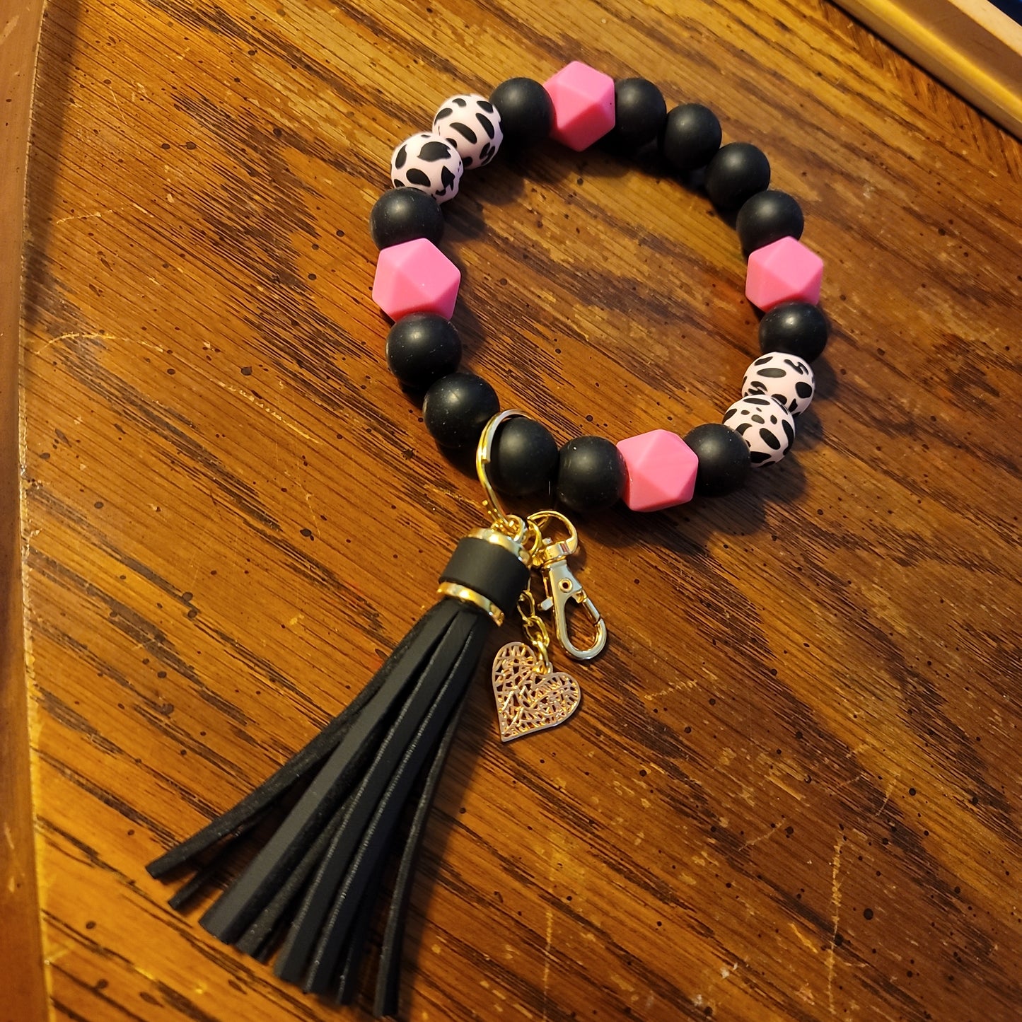 Pink and Black With Cow Print