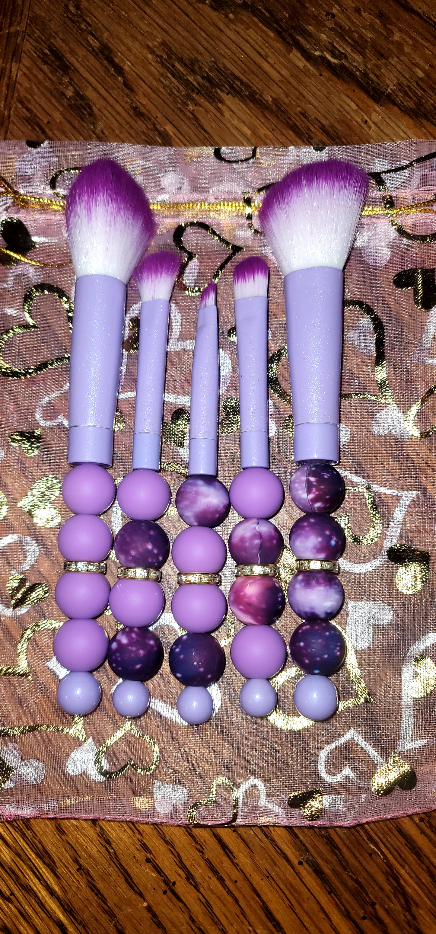 Purple Galaxy Makeup Brush Set