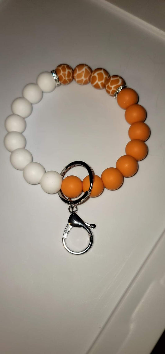 Orange and White With Giraffe Print