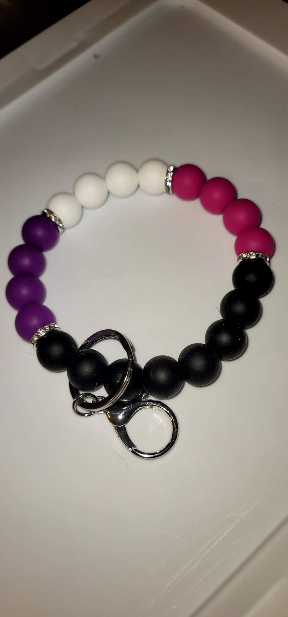 Black,Pink,Purple and White