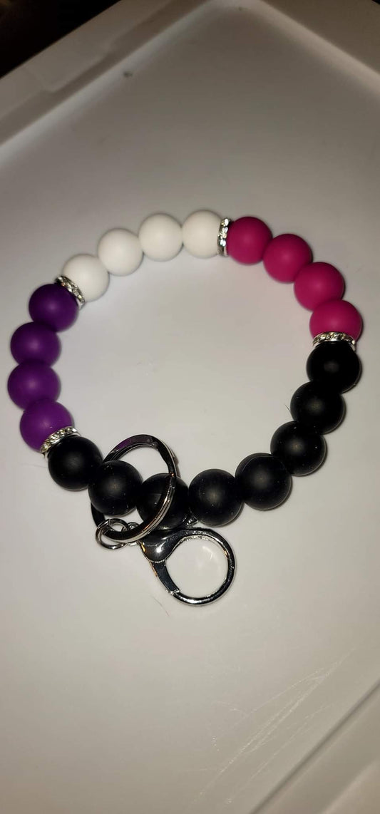 Black,Pink,Purple and White