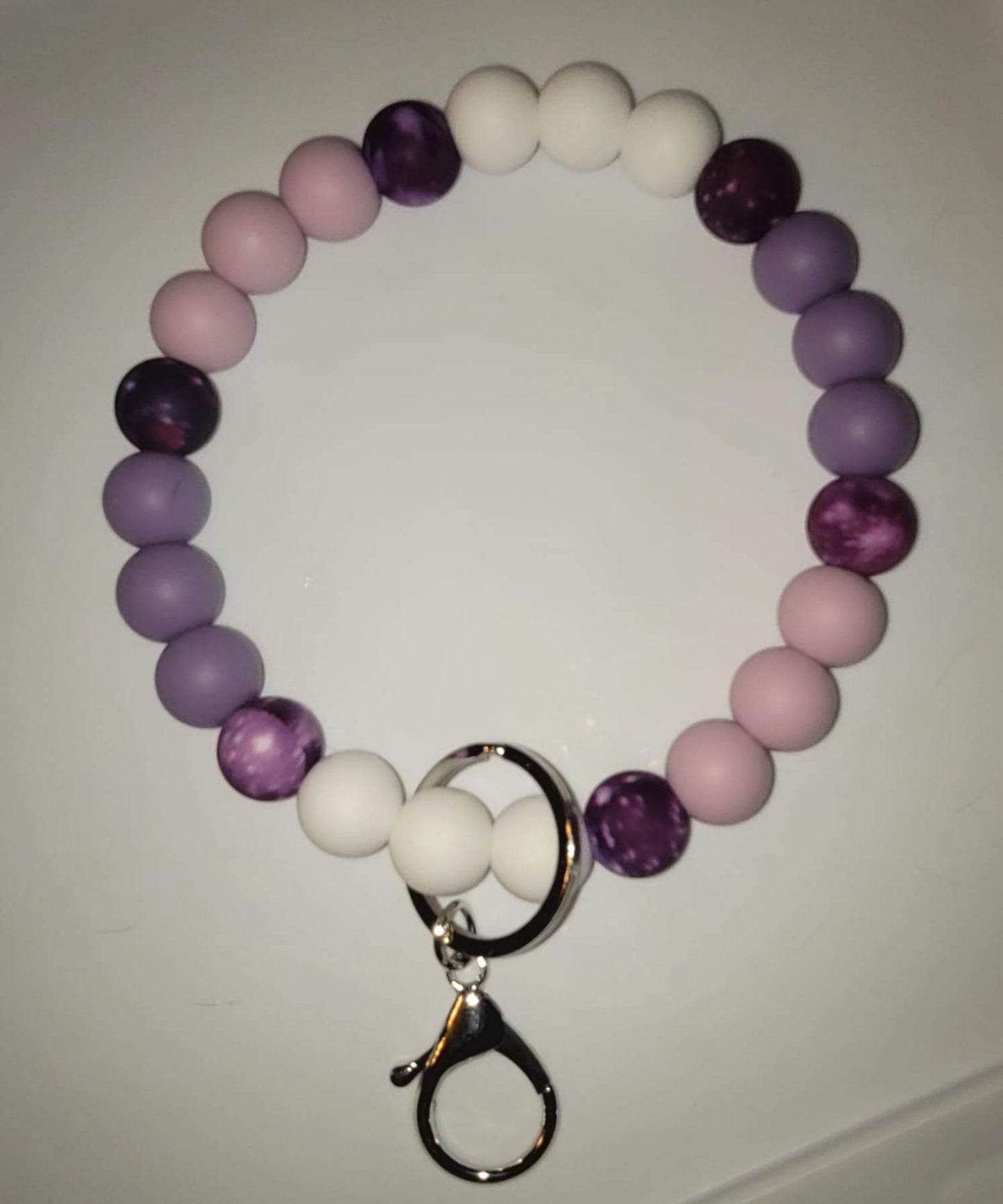 Purple and White With Purple Galaxy Print