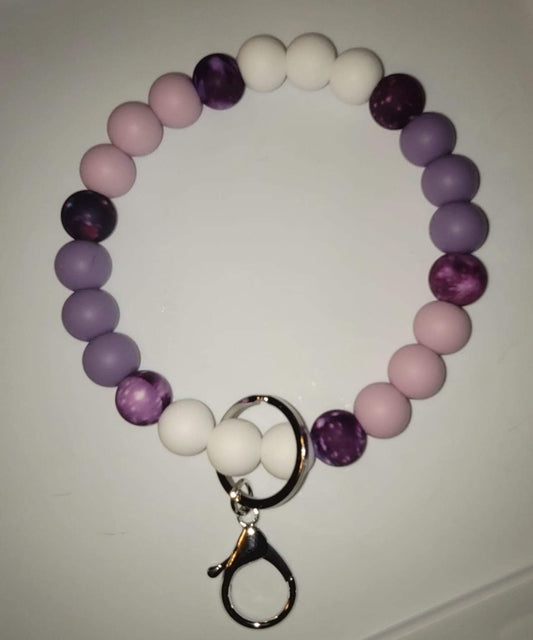 Purple and White With Purple Galaxy Print