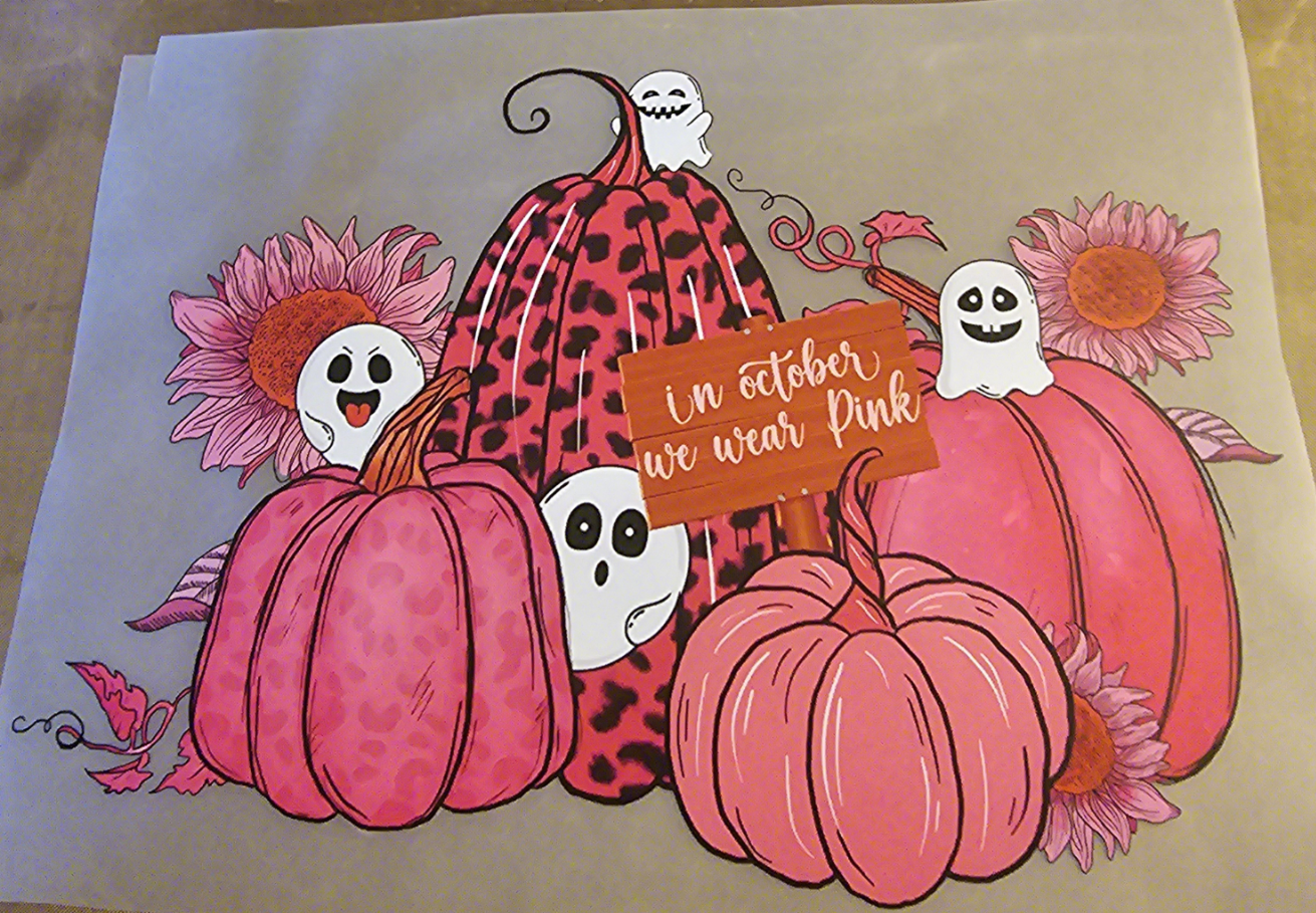 In October We Wear Pink -Cancer Awareness Design