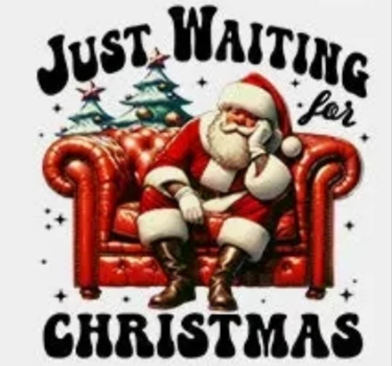 Just Waiting for Christmas-Santa Design