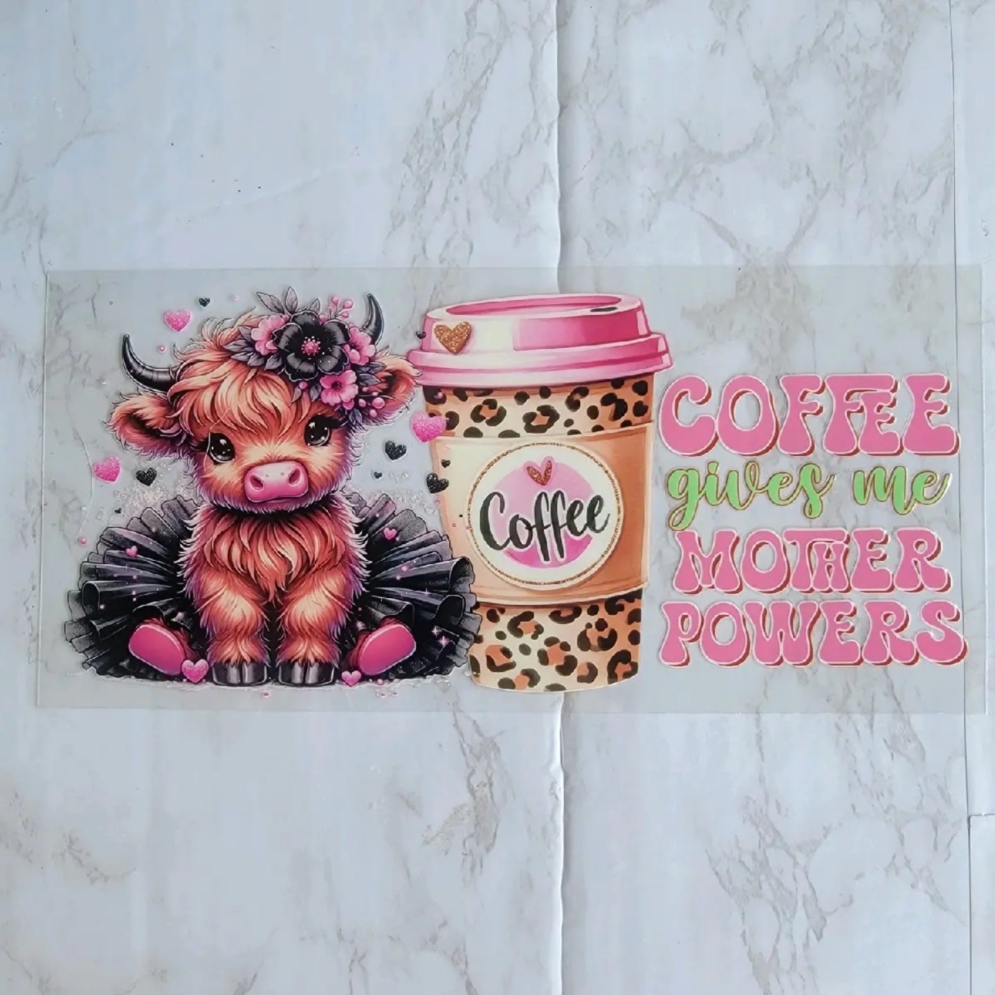 Coffee Gives Me Mother Powers Cup Design