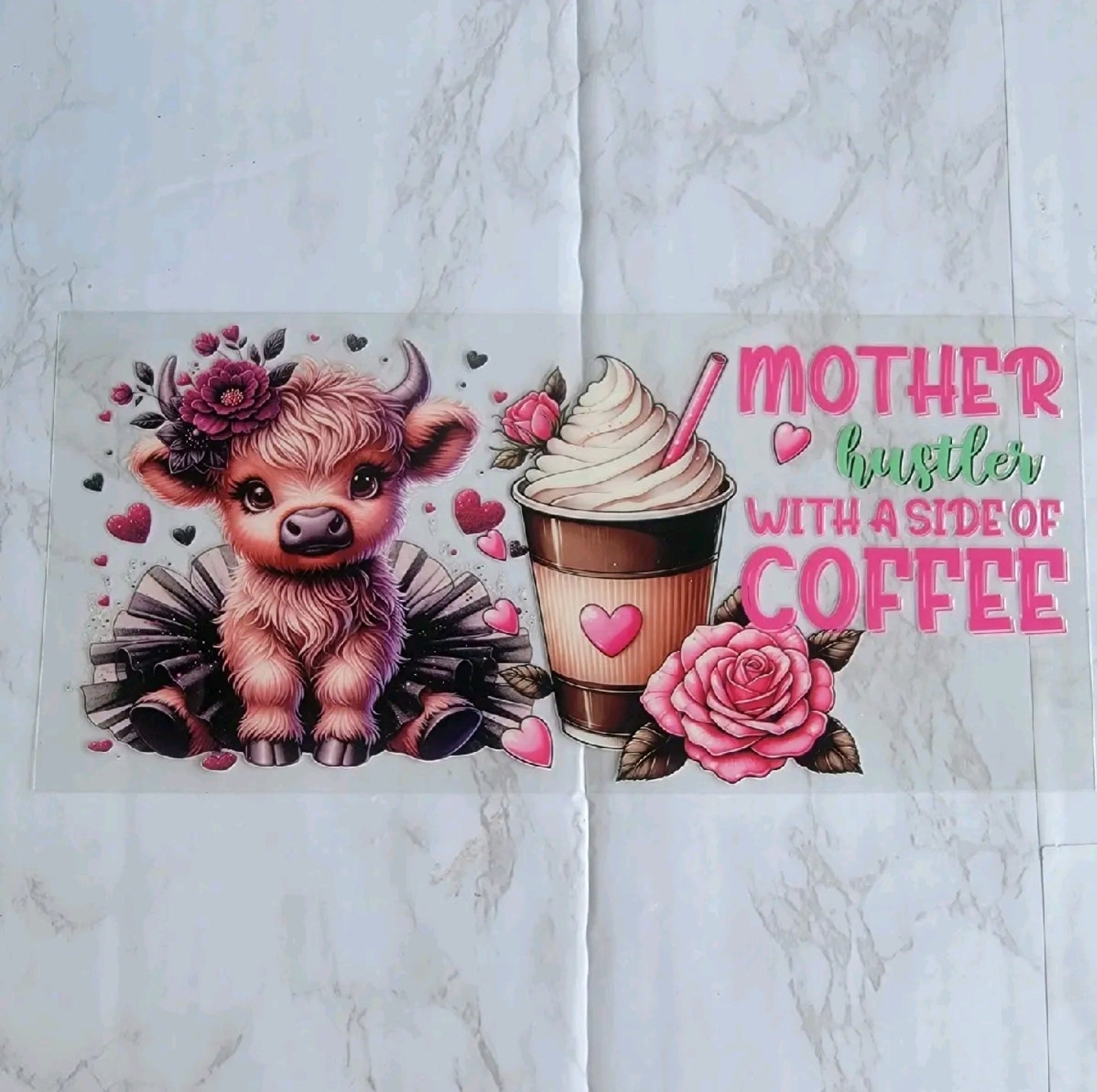 Mother Hustler with a Side of Coffee Cup Design