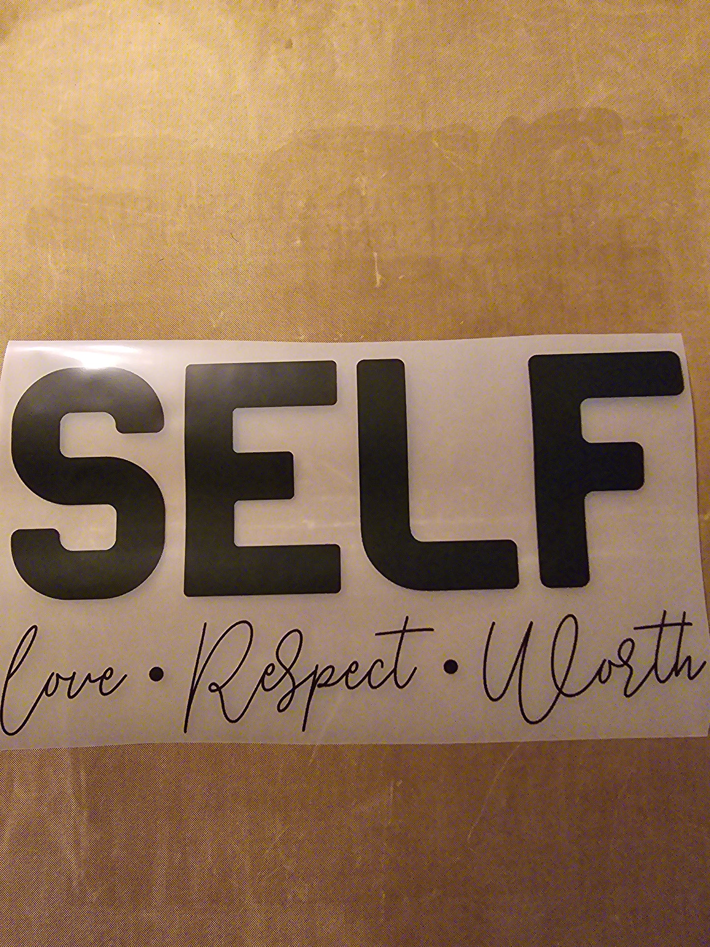 Self Love, Respect, Worth Design