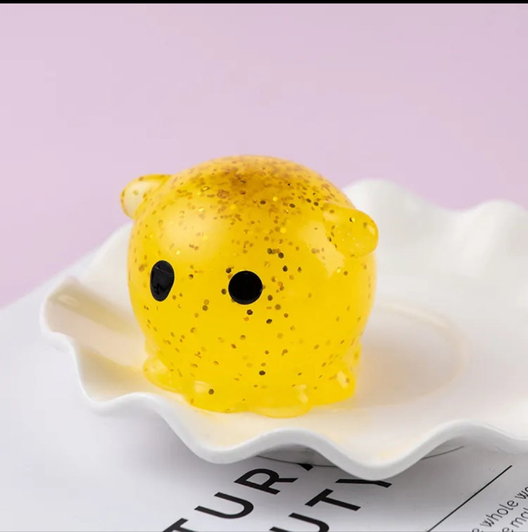 Yellow Octopus Squishy