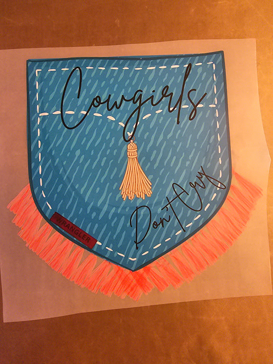 Cowgirls Don't Cry Design