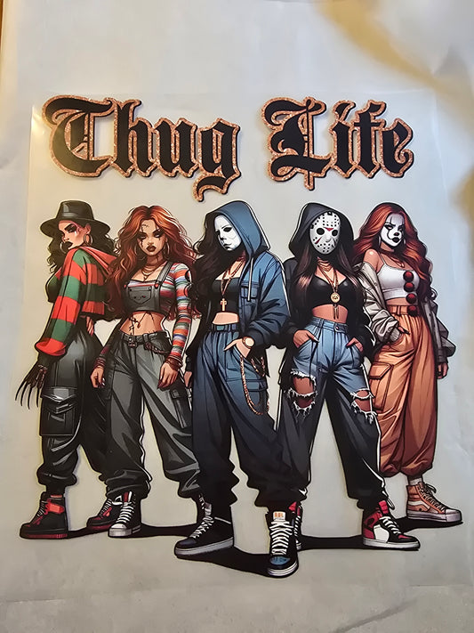 Female Thug Life Horror Design
