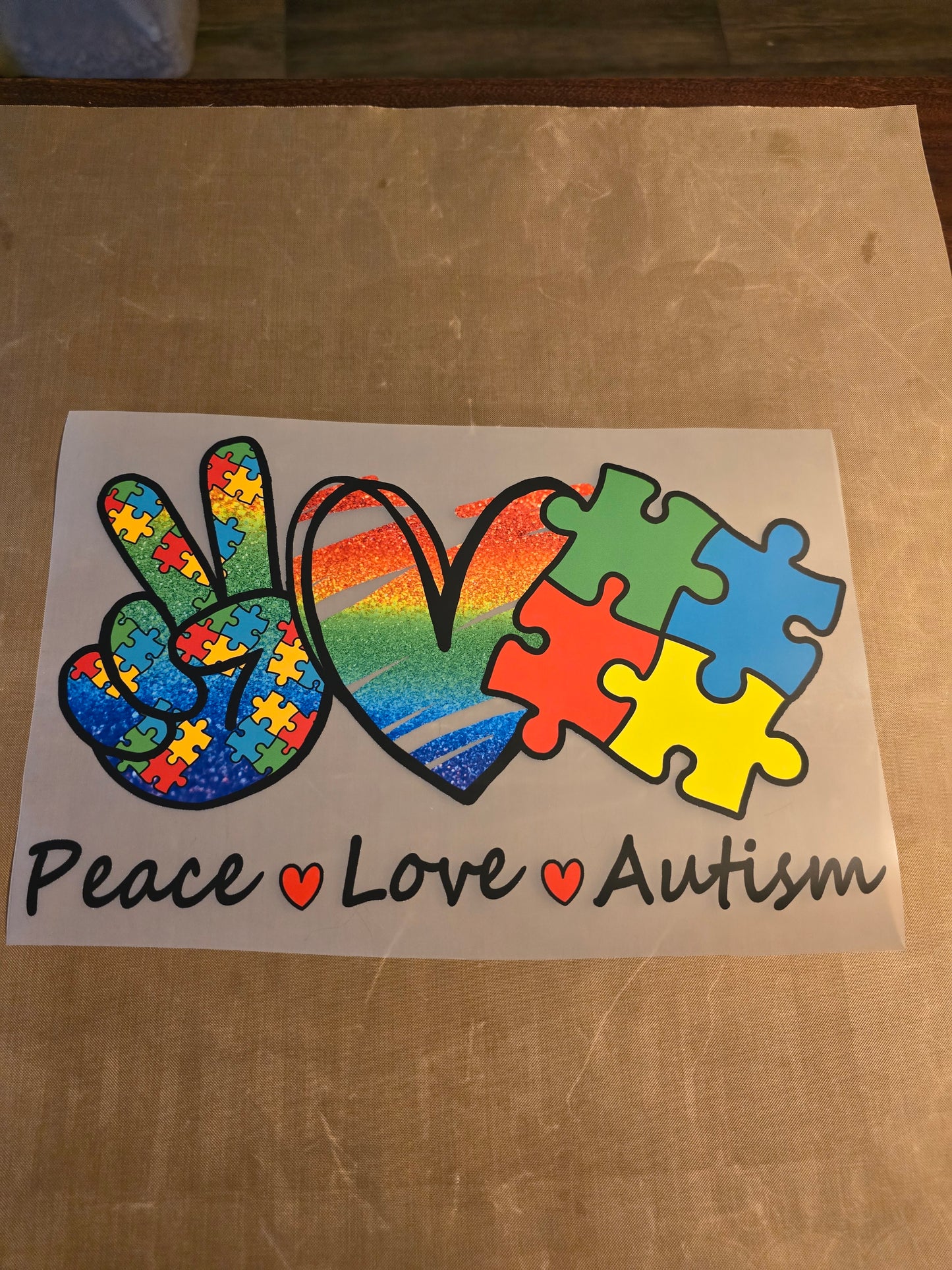 Peace, Love, Autism Design