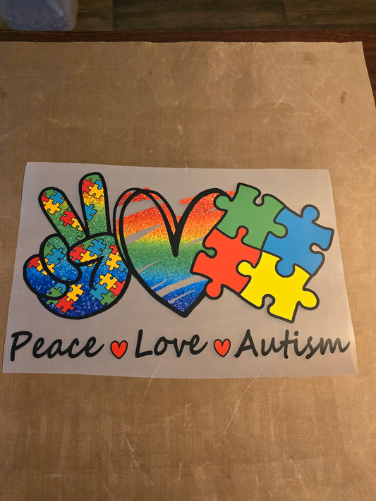 Peace, Love, Autism Design