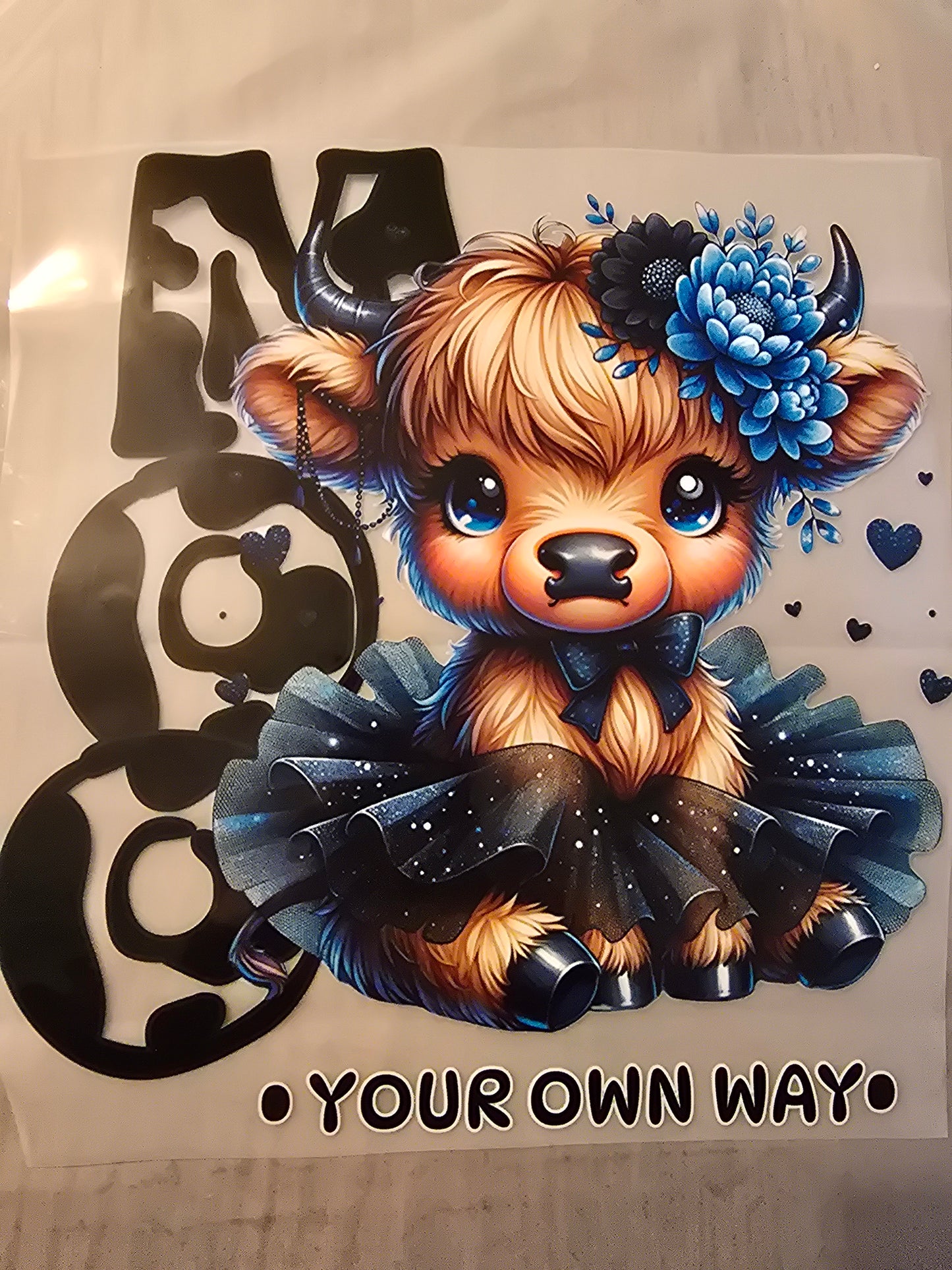 Moo Your Own Way Cow Design