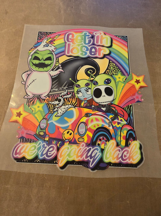 Get In Loser We're Going Back Design