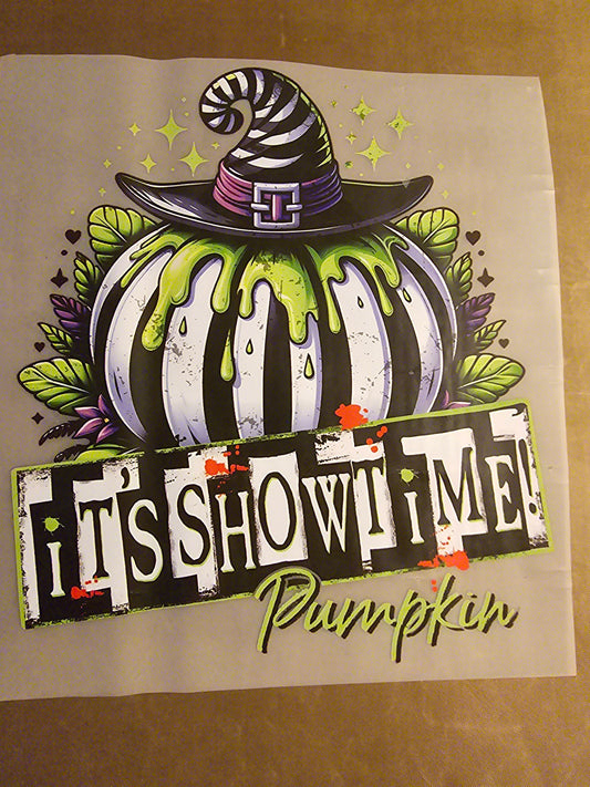 It's Showtime Pumpkin Design