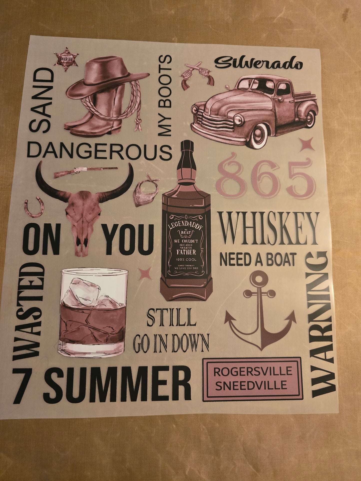 Country Lyrics Design