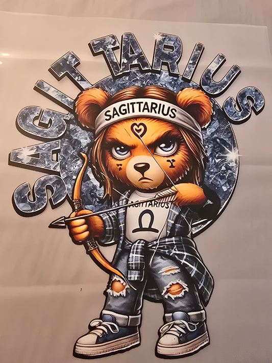 Sagittarius Zodiac Bear Design