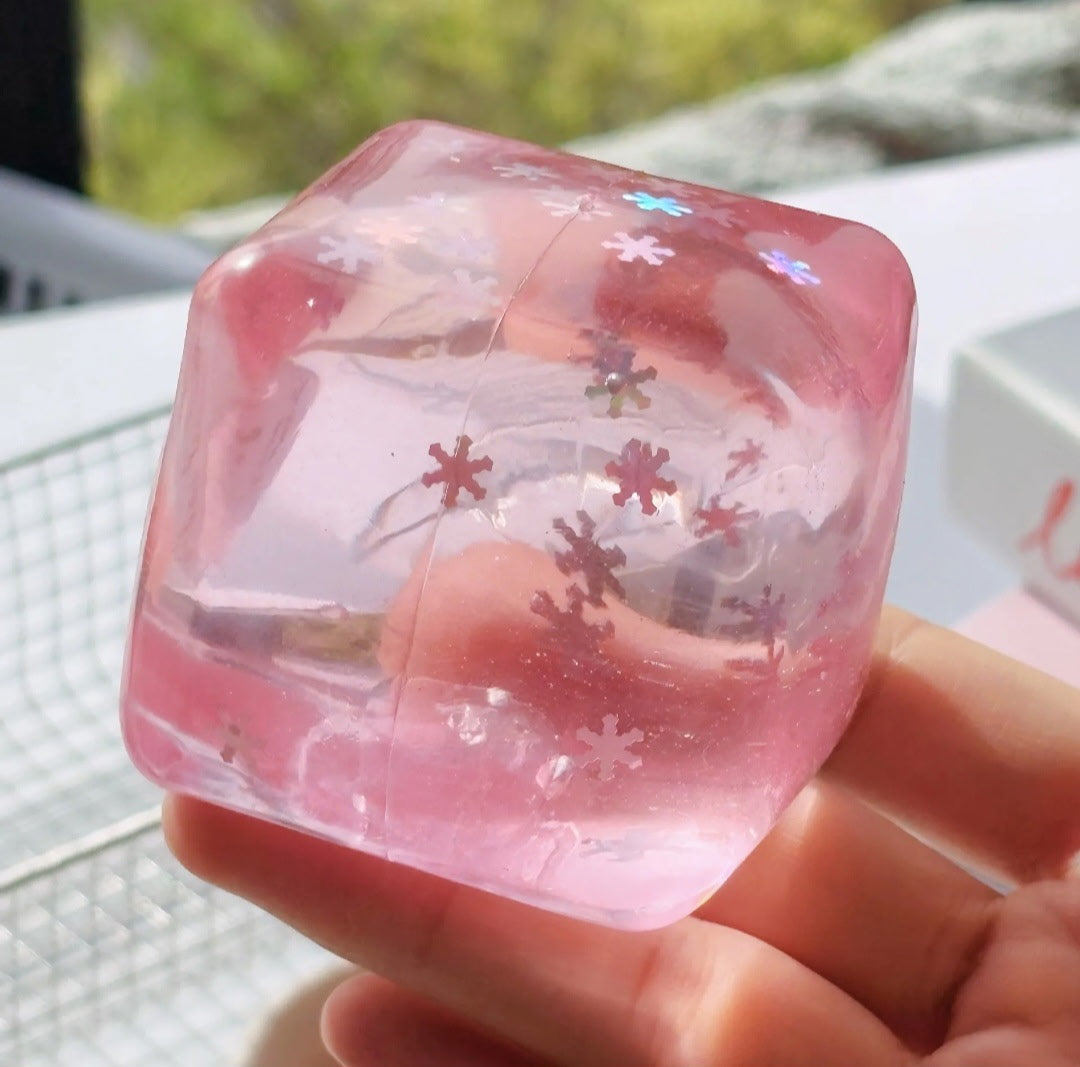 Pink Square Squishy