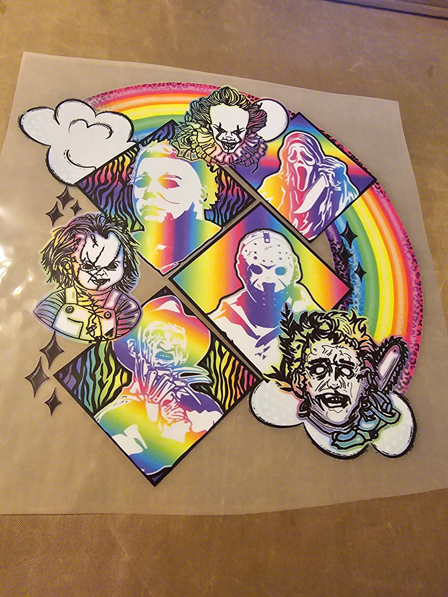 Lisa Frank Inspired Horror Design