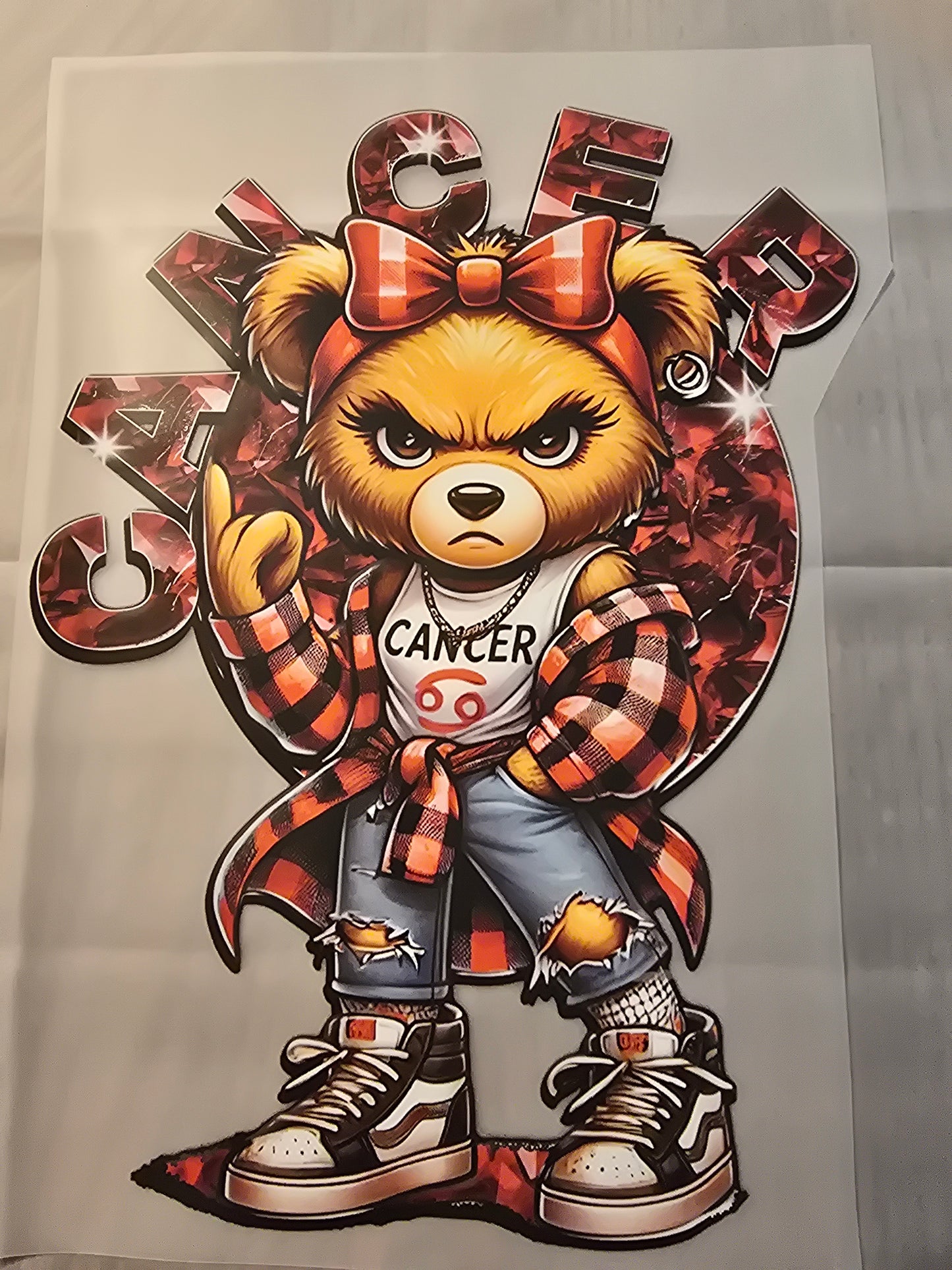 Cancer Zodiac Bear Design