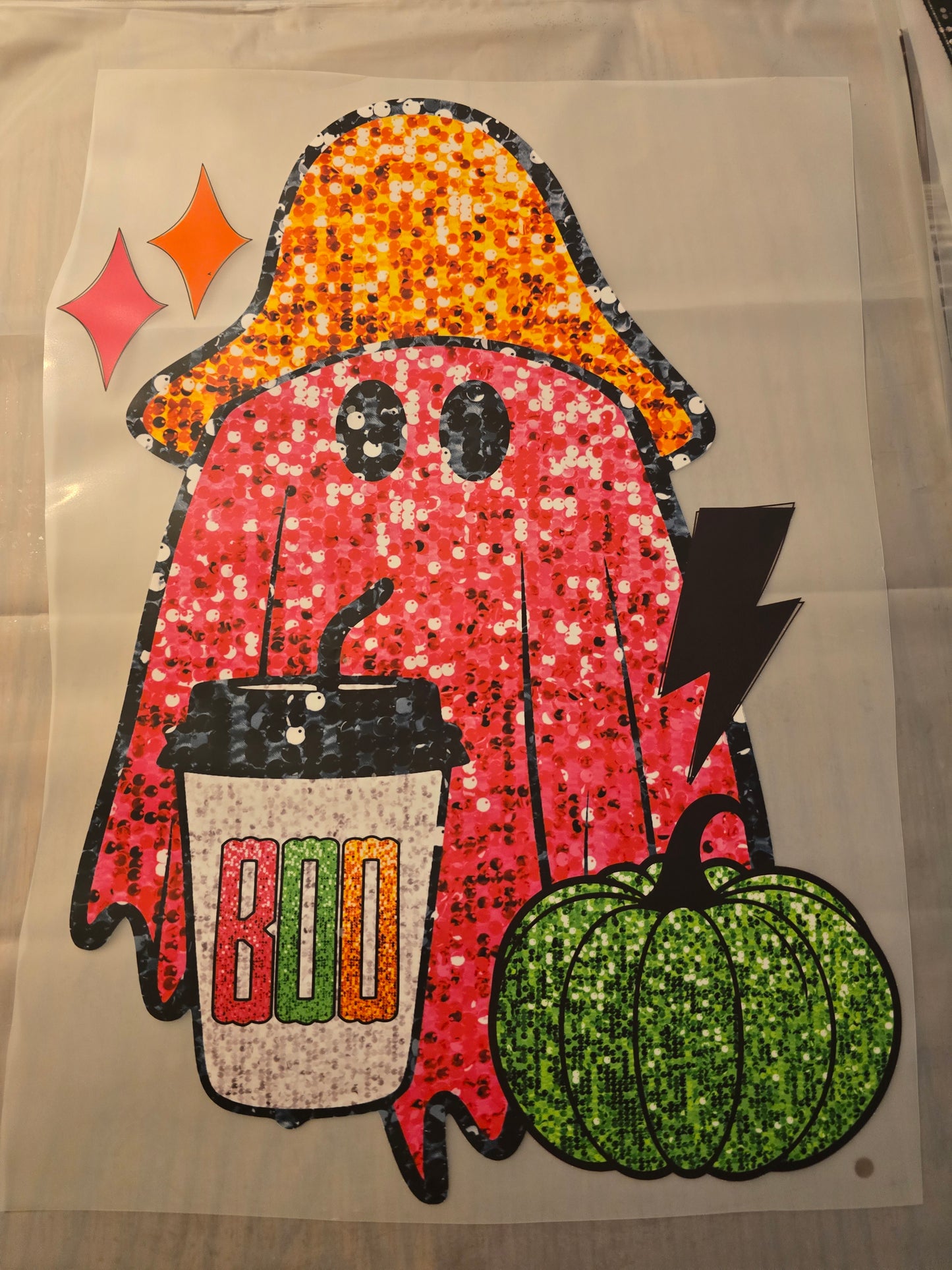 Ghosty Pumpkin Design