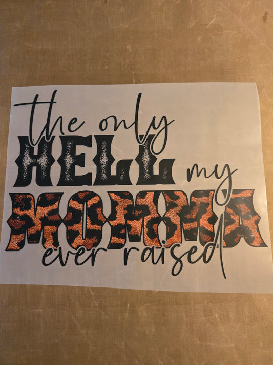 The Only Hell My Momma Ever Raised Design