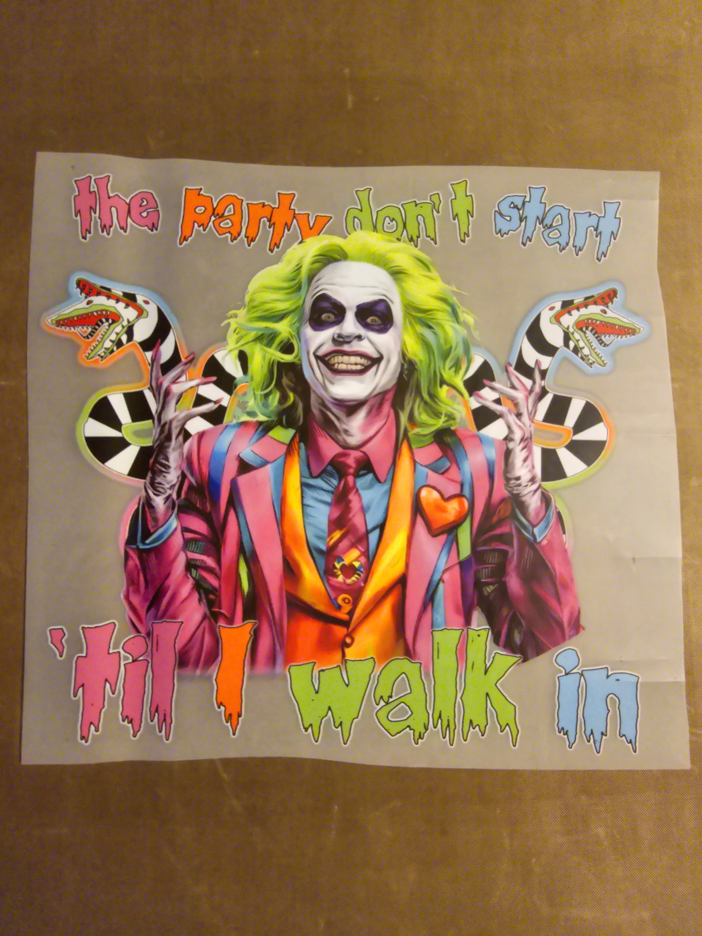 The Party Don't Start Til I Walk In Design